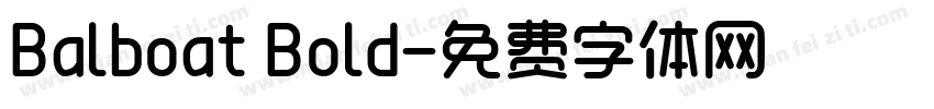 Balboat Bold字体转换